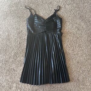 Express Black Pleated Dress